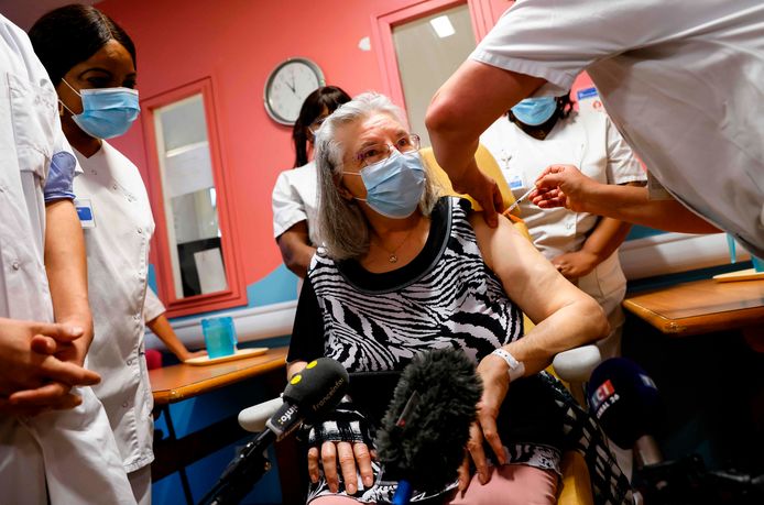 Mauricette, vaccinée dimanche à Sevran
