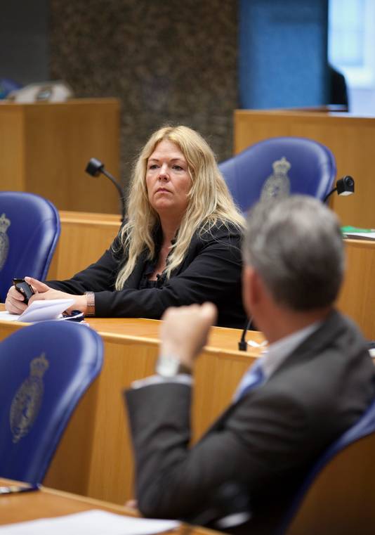 PVV Tweede Kamerlid Willie Dille in de Tweede Kamer.
