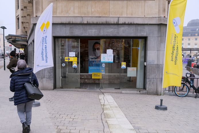 Vaccinatiepunt aan Brussel-Centraal