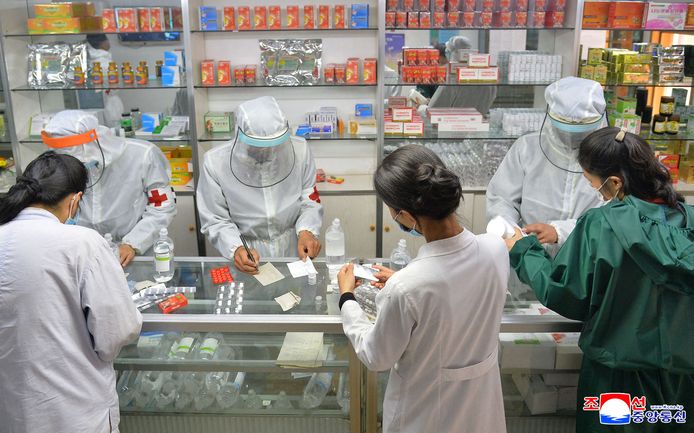 De distributie van medicijnen in de Noord-Koreaanse hoofdstad Pyongyang.