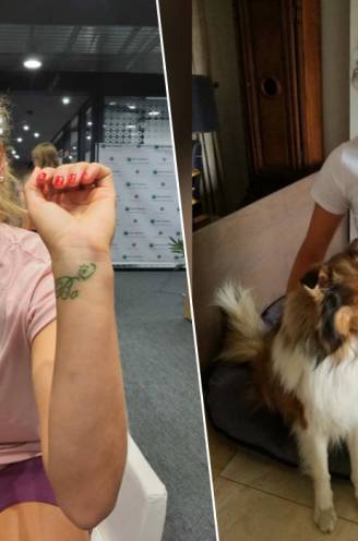 Elise Mertens speelt op Roland Garros met tattoo die gemaakt is met assen van haar overleden hond: “Hij was mijn soulmate”