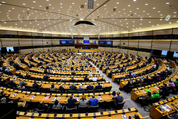 Het Europees Parlement.