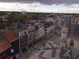 Het ongeval gebeurde aan de markt van Deinze.
