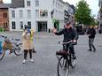 Applaus voor fietsers van de Fietsersbond.