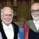 Nobelprijswinnaars Peter Higgs en François Englert