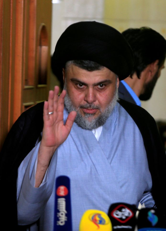 De sjiitische geestelijke Moqtada al-Sadr.