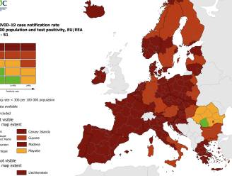 Europa nu volledig rood tot donkerrood op coronakaart: één land ontspringt nog de dans, Kopenhagen breekt record