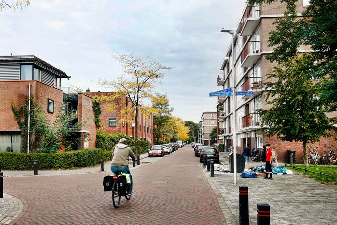 De Montfoortlaan in Hoograven waar onlangs een schietpartij in plaatsvond in een flat.