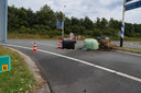 De oprit bij Havelterberg op de snelweg A32 donderdag rond het middaguur.