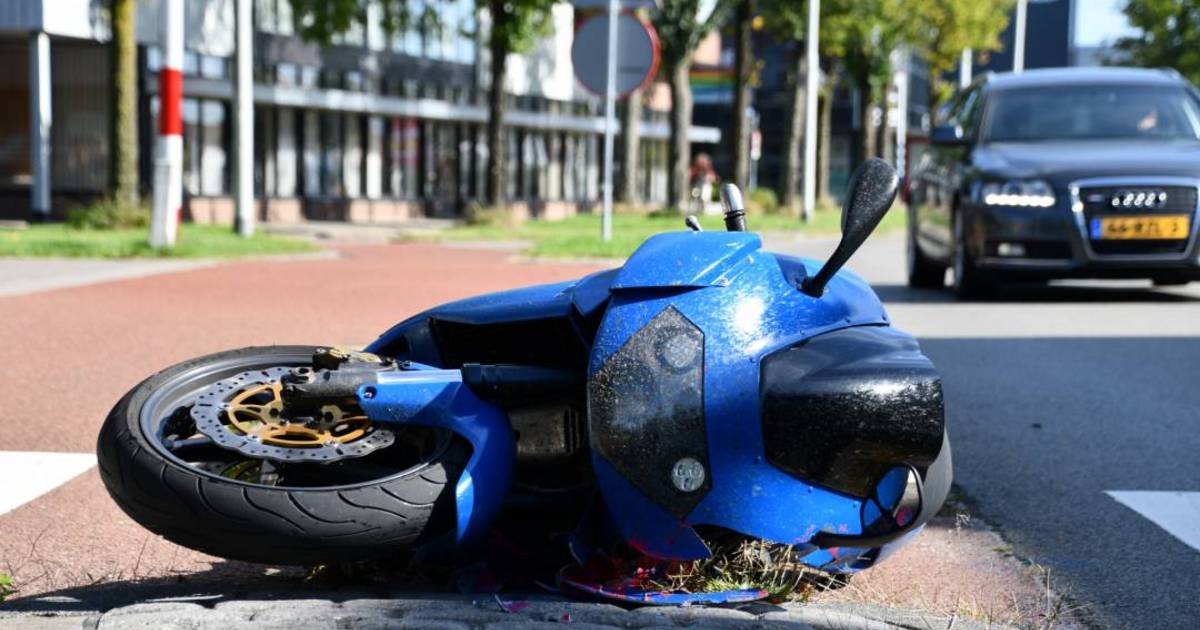 Motorrijder gewond bij ongeval van der Spiegelstraat Goes.