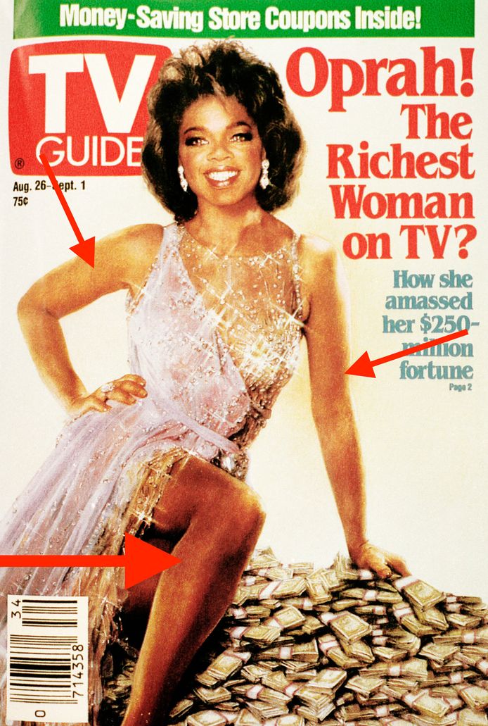 Het blad ging wel erg ver voor hun cover met Oprah.