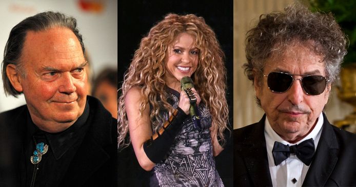 Neil Young, Shakira en Bob Dylan verkochten allemaal hun rechten