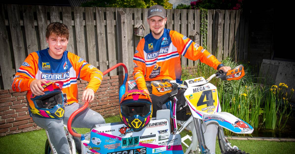 Bjorn en Sten van den Heuij: eerder crossen in de zijspan, dan fietsen zonder zijwieltjes