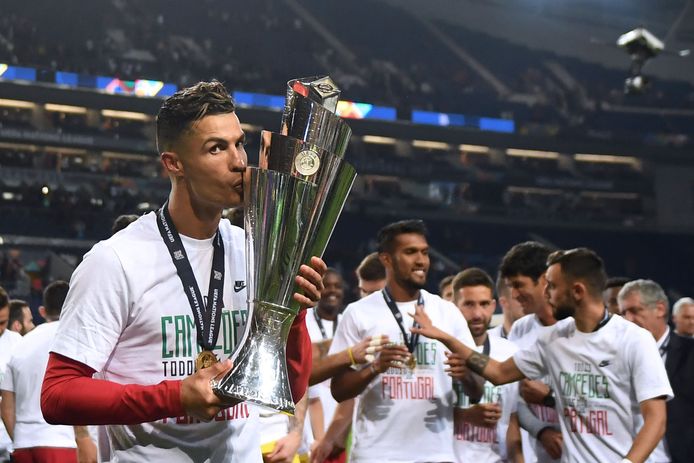 Ronaldo en Portugal wonnen vorig jaar de Nations League.
