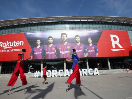 Ruim duizend PSV-supporters in uitvak in Barcelona, klein deel in 'thuisvakken'