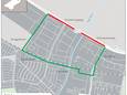 Tot en met 24 april wordt gewerkt tussen de Rendierweg en de Noord. De omleiding is in de kleur groen aangegeven.