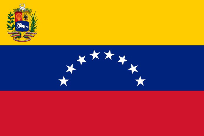 De vlag van Venezuela.