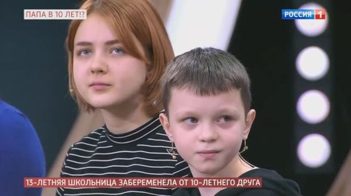Daria en Ivan verschenen met toestemming van hun ouders op televisie om over hun opmerkelijke situatie te vertellen.