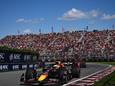 Max Verstappen tijdens de grand prix van Canada op het circuit Gilles Villeneuve van vorig jaar.