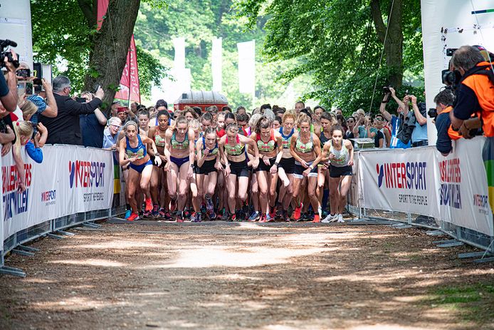 Deelnemers aan de start van de Marikenloop, vorig jaar.