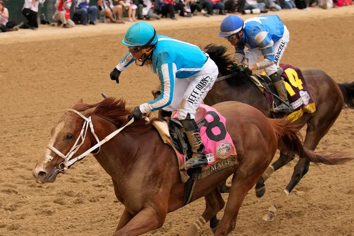 Javier Castellano and his horse Magi won the 149th running of the Kentucky Derby.