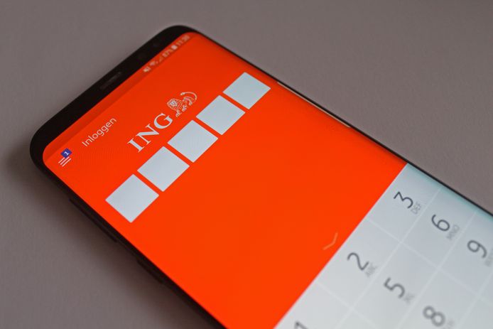 De echte betaalapp van ING. Oplichters gebruiken een nepversie.