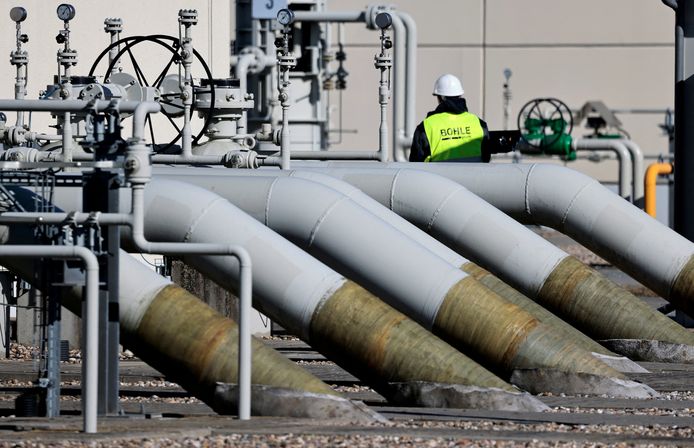 Een installatie van de Nord Stream 1-pijpleiding.