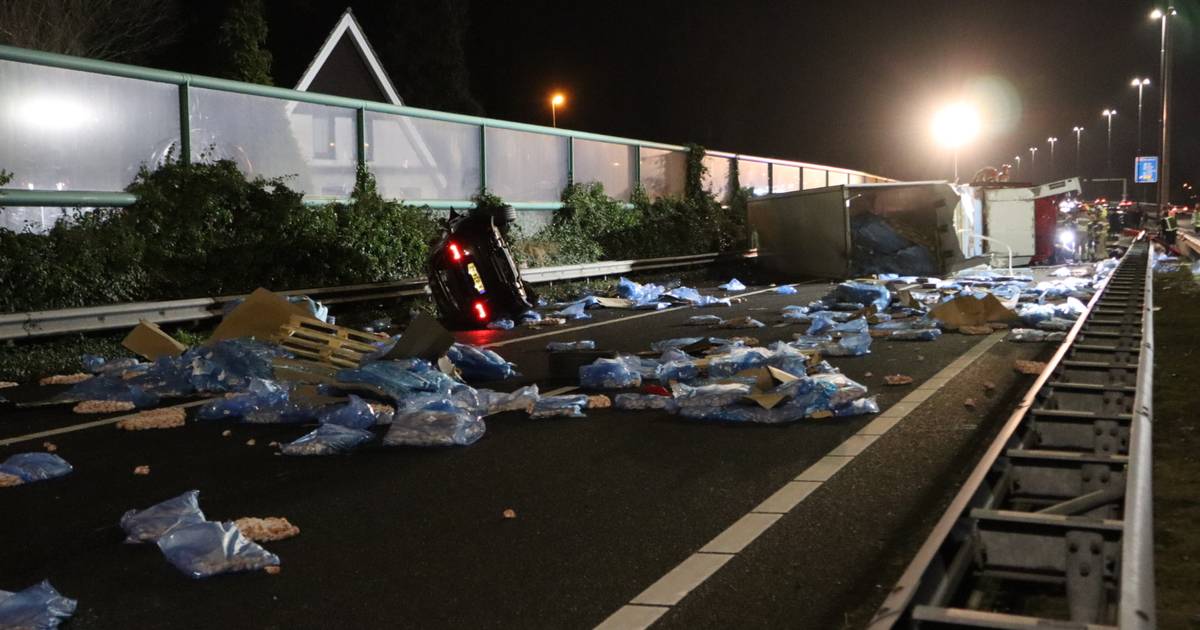 Bestuurder van net aangeschafte Range Rover scheurde met 200 per uur over de snelweg bij zwaar ongeluk Elshout.