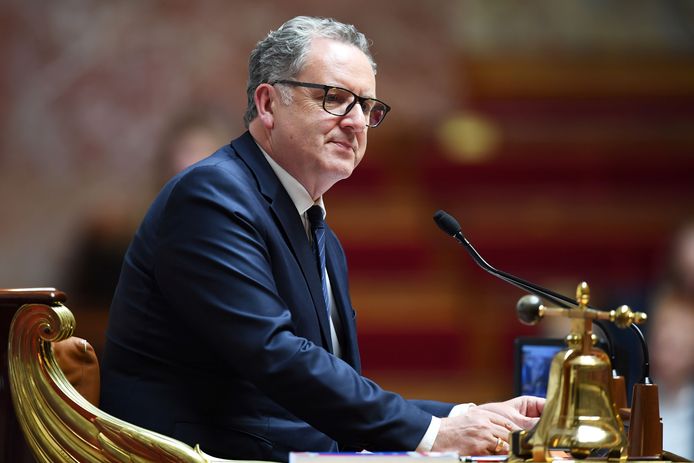 De voorzitter van de Franse Assemblée nationale, Richard Ferrand. September 10, 2019