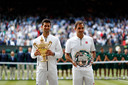 Novak Djokovic en Roger Federer.