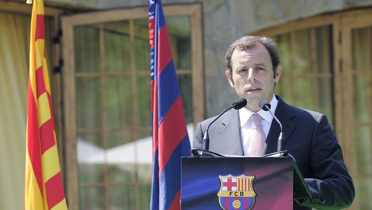 Sandro Rosell werd in juni verkozen tot voorzitter van FC Barcelona. Beeld UNKNOWN
