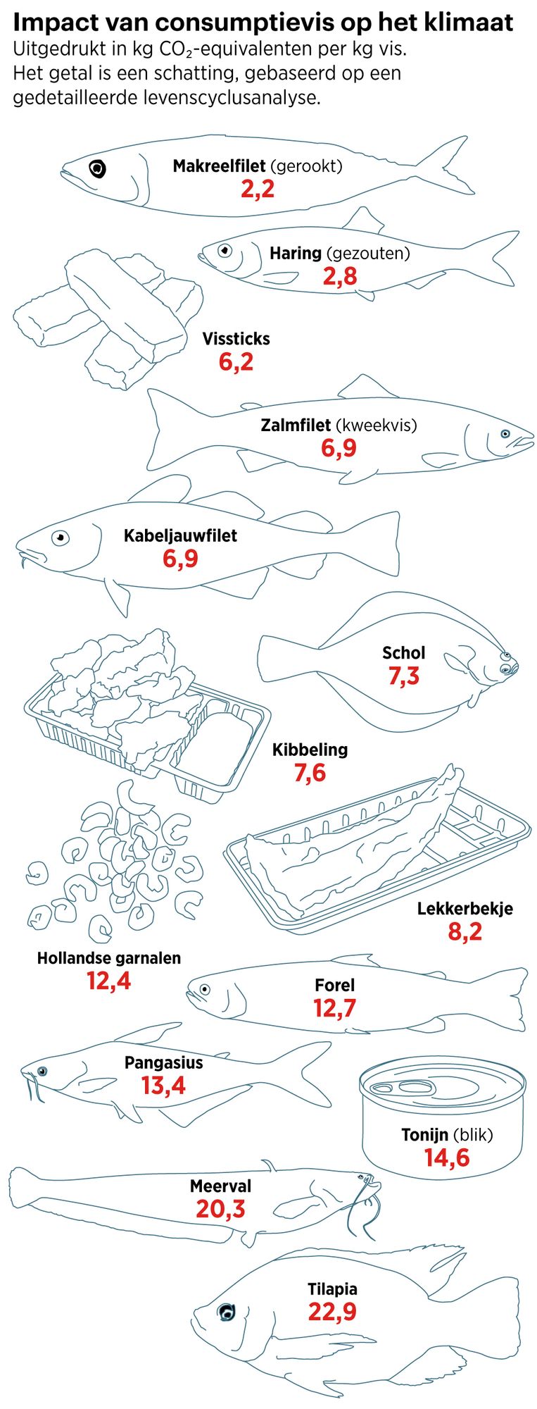 vitamine Regeneratie bladerdeeg Haring, zalm of toch tilapia? Welke vis heeft de minste impact op het  klimaat?