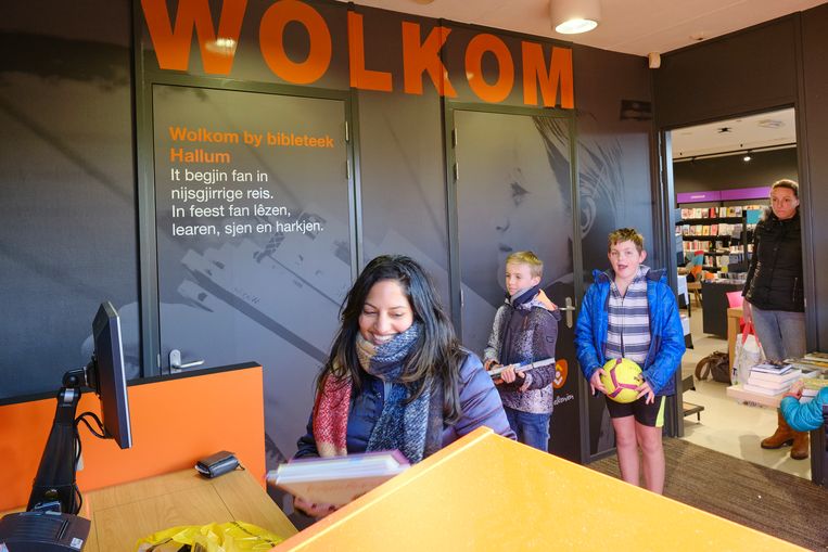 Nieuwe bibliotheek in Hallum Beeld Sjaak Verboom