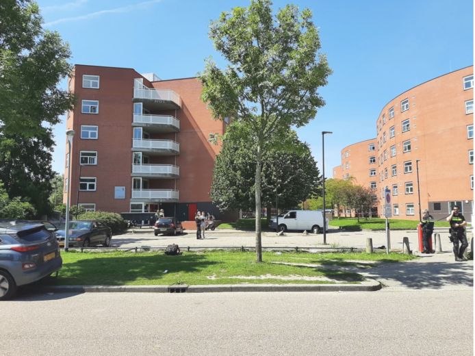 De Opaallaan in Hoofddorp kort na de fatale schietpartij.