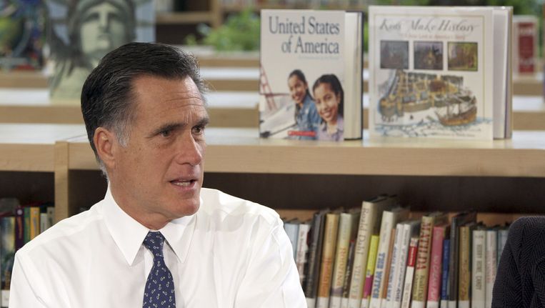De Republikeinse presidentskandidaat Mitt Romney. Beeld ap