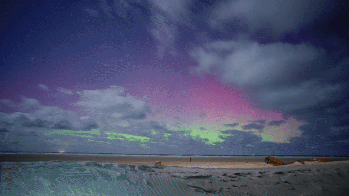 Op verschillende plekken in het land was zondagavond het noorderlicht te zien. Het bijzondere natuurverschijnsel was zelfs tot in Brabant goed te zien.