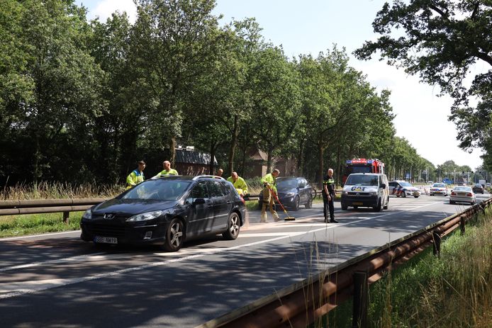 Ongeluk op de Rijksweg N234 in Schaijk