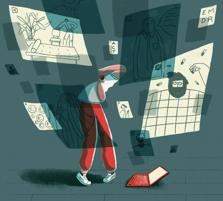 ‘Een psychologisch traject kan er een zijn met veel omwegen.’ Beeld Elise Vandeplancke