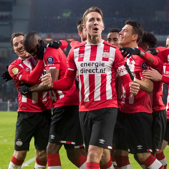 Thuis won PSV in de eredivisie 21x op rij van FC Utrecht, voor het laatst in februari dit jaar. Luuk de Jong na de 1-0.