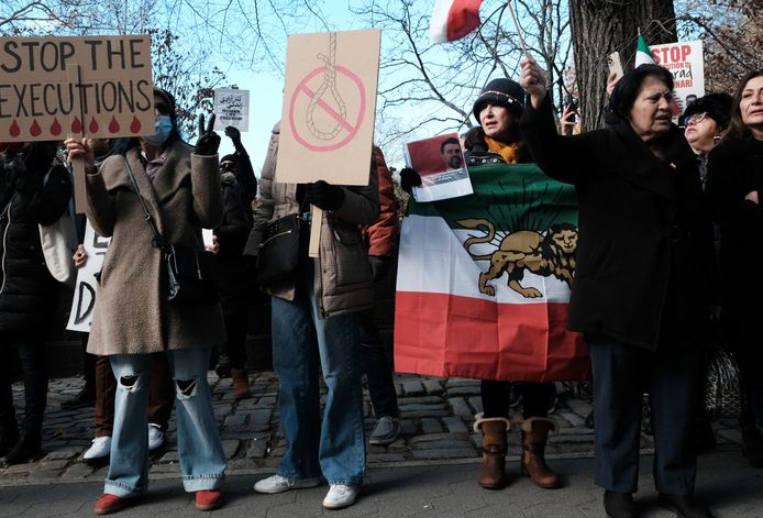 Illustratiefoto: protest tegen de doodstraf in Iran.