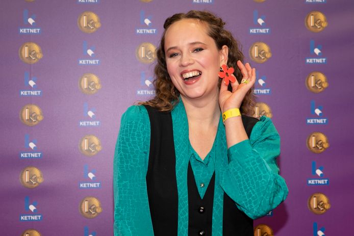 Moora Vander Veken op het Gala van de Gouden K's' op 3 april 2022