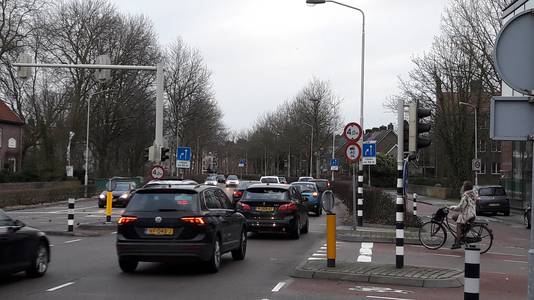 Zuidelijke rondweg ter hoogte van Baronielaan in Breda.