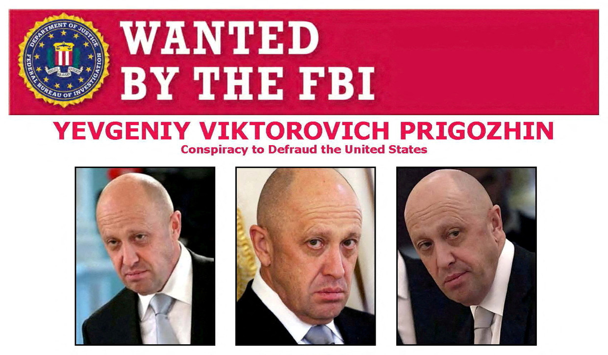 Prigozjin is baas van het Wagner-huurlingenleger, maar leidt ook een online trollenfabriek. In verband daarmee wordt hij gezocht door de FBI: de trollen probeerden de Amerikaanse verkiezingen te beïnvloeden. Beeld Reuters 
