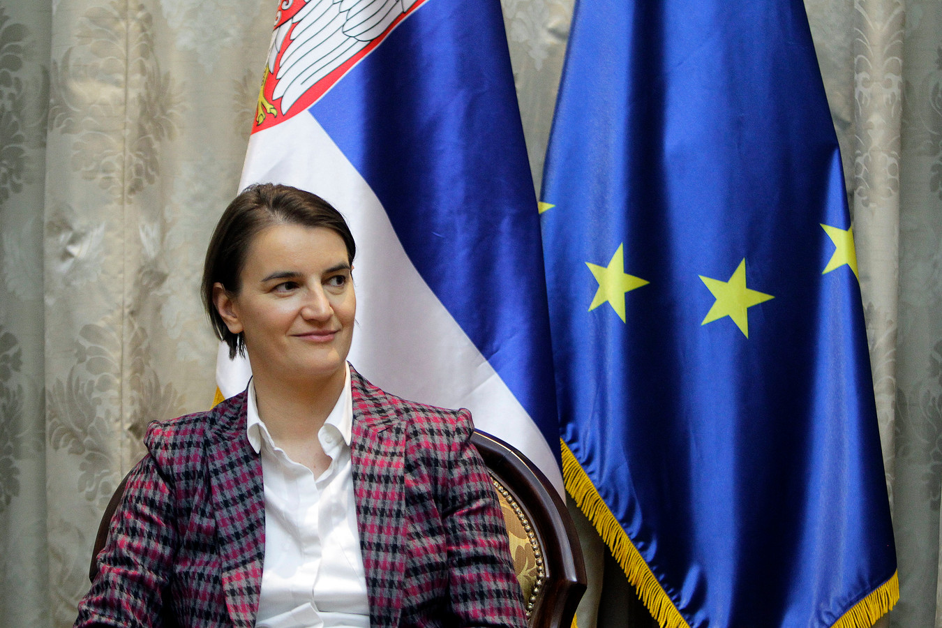 De Servische premier Ana Brnabic hoopt dat de Servische bevolking weer gaat groeien.