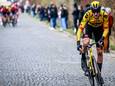 Tim Van Dijke in actie tijdens Omloop Het Nieuwsblad.