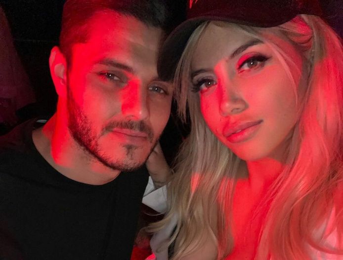 Mauro Icardi en zijn vrouw Wanda.