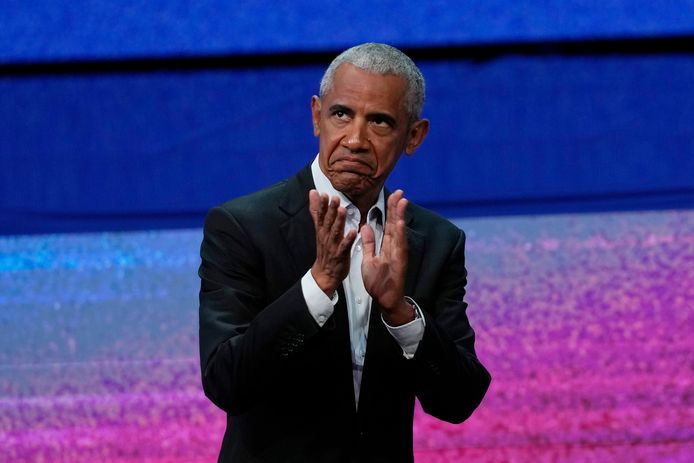 De voormalige Amerikaanse president Barack Obama in juni vorig jaar. Archiefbeeld.