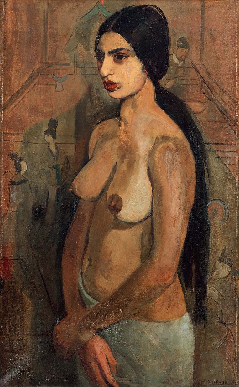 Amrita Sher-Gil, Zelfportret als Tahitiaanse, 1934. Beeld Collectie Navina en Vivan Sundaram