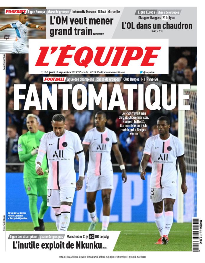 'Fantomatique', kopt L'Équipe.