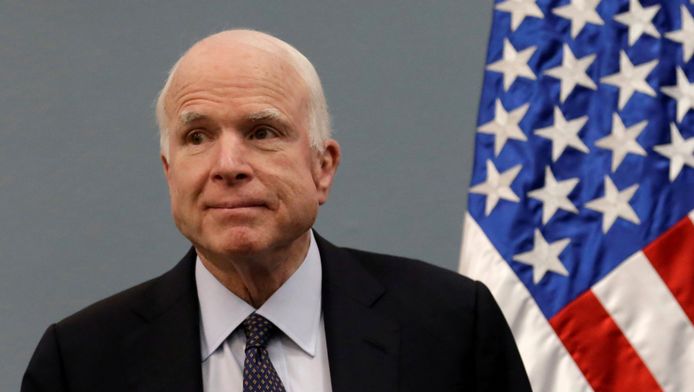 De Amerikaanse senator John McCain